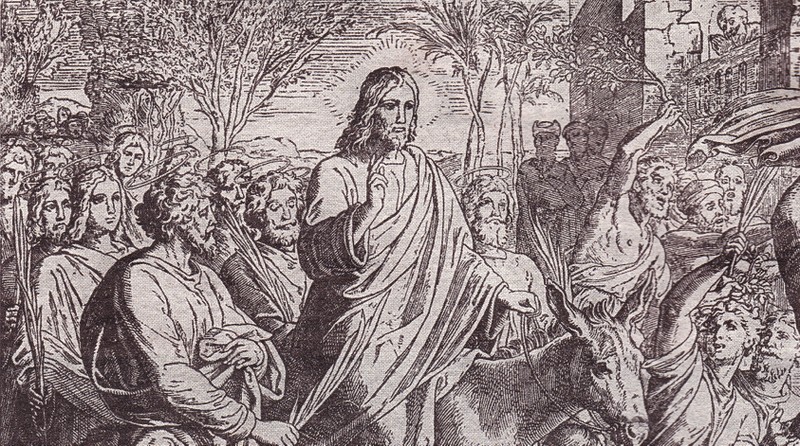 palm sunday, palm sunday in the bible